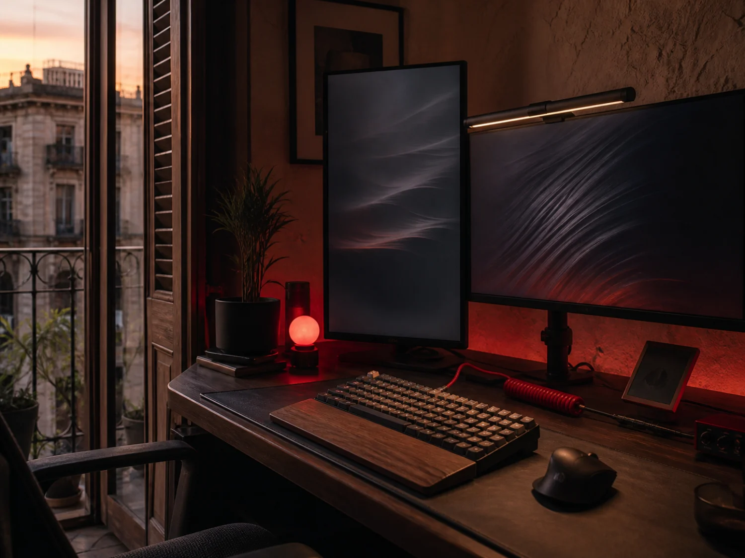 Developer's silent keyboard setup in Palermo